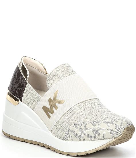 zappos michael kors slip on sneakers|Michael Kors wedge sneakers.